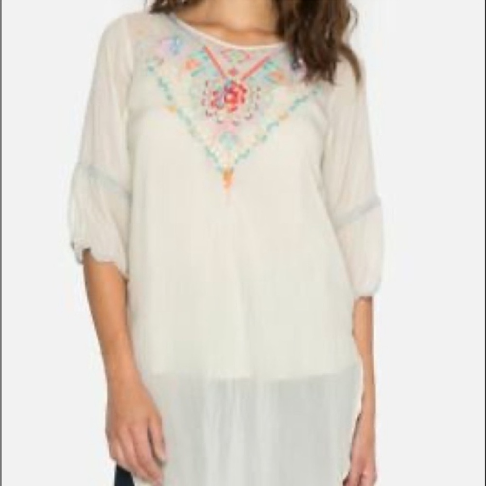 Johnny Was Brazillia Tunic Blouse, M